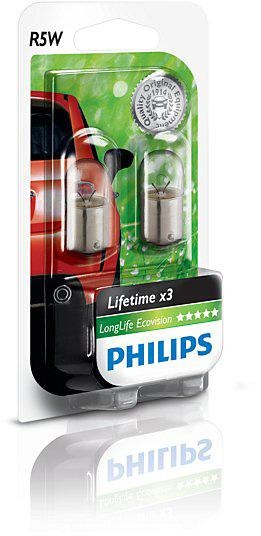Philips 12V 5W R5W BA15S Lampe (1 Stück) 