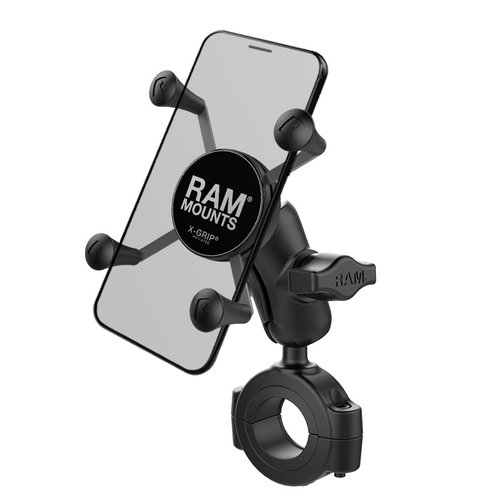 RAM Mounts  Support de Téléphone à Bras Court X-Grip® avec Grande Base de Guidon