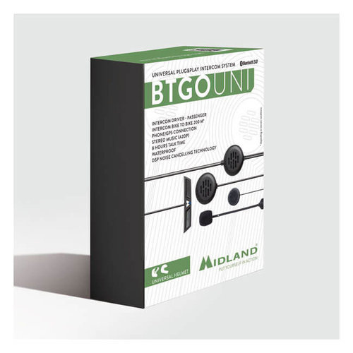 Midland BT Go Uni Intercomunicador bluetooth plug&play universal