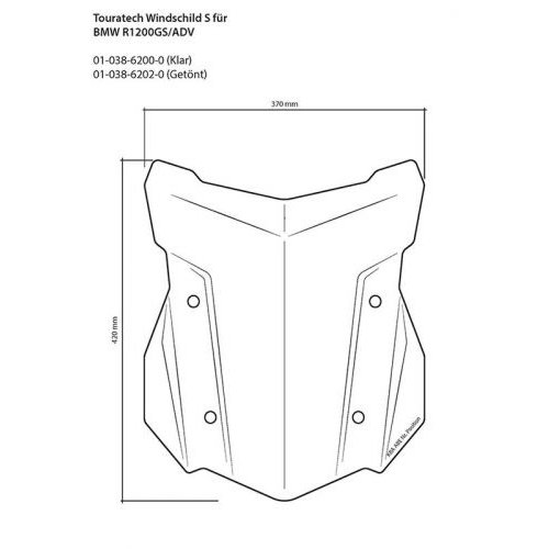 Touratech Parabrezza BMW R 1200 GS e BMW R 1250 GS