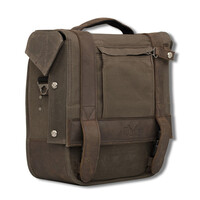 Voyager Zadeltas | Donker Eiken Canvas