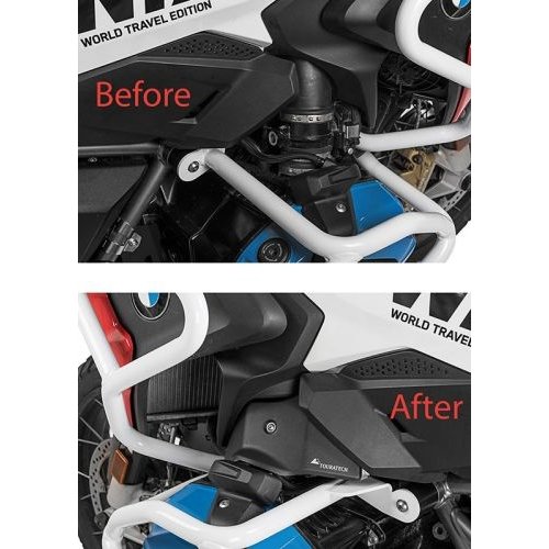 Touratech Coperchio Valvola a Farfalla (set), Nero, per BMW R1250GS/ R1200GS (LC) ('17+)