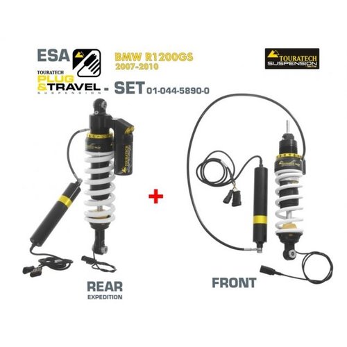 Touratech Shock Absorber Plug & Travel ESA Expedition Set for BMW R 1200 GS Model ('07-'10)