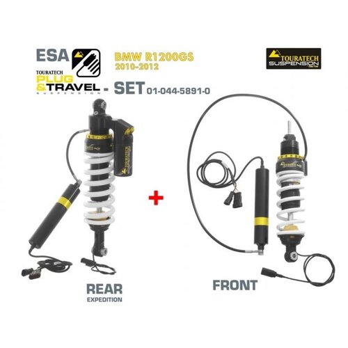 Touratech Shock Absorber Plug & Travel ESA Expedition Set for BMW R 1200 GS Model ('10-'12)