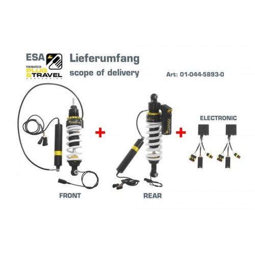 Touratech Shock Absorber Plug & Travel ESA Expedition Set for BMW R 1200 GS Adventure ('10-'13)