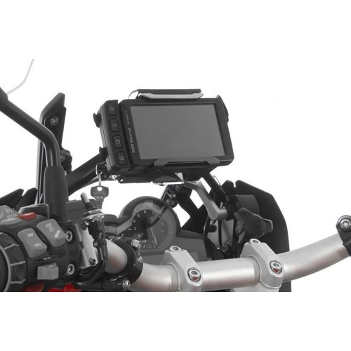 Touratech Fissaggio Manubrio V2.0 BMW Navigator IV, V e VI *|Chiudibile a chiave| |Nero|
