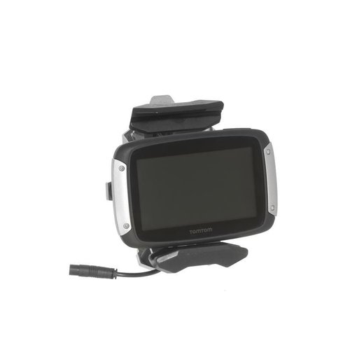 Touratech Handlebar mount motorbike for TomTom Rider 40/400/410/450/550, lockable, black anodised