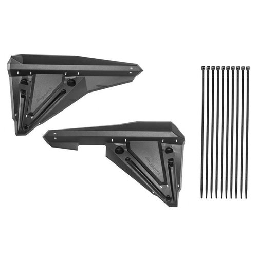 Touratech Protector Contra Salpicaduras en el Estribo del Pasajero (Juego) Para BMW R 1250 GS/A y R 1200 GS/A (LC) | Negro