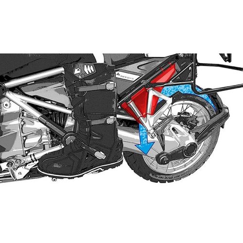 Touratech Pare-éclaboussures de Repose-Pieds Passager (Jeu) Pour BMW R 1250 GS/A & R 1200 GS/A (LC) | Le Noir