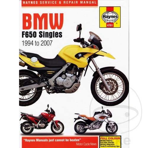 Haynes Manuale di Riparazione BMW F650