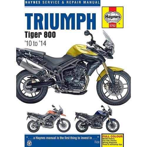 Haynes Manuale di Riparazione TRIUMPH TIGER 800 (2010 - 2014)