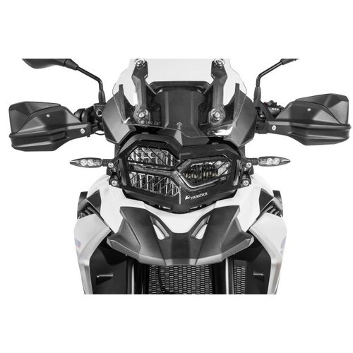 Touratech Protecteur de Phare en Acier Inoxydable Pour BMW F 850 GS/F 750 GS | Le Noir
