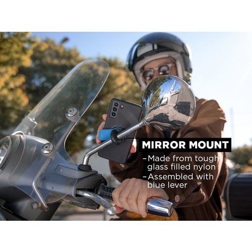 Quad Lock Soporte Para Espejo de Motocicleta/Scooter