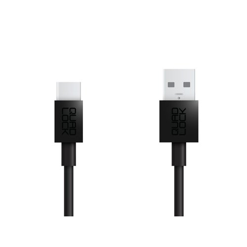 Quad Lock Câble USB-A Vers USB-C | Le Noir