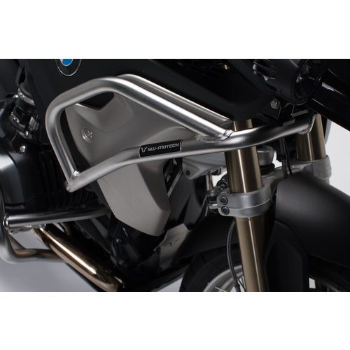 SW-Motech Bovenste Valbeugel BMW R 1200 GS/A ('17-'18)/1250 GS ('19-'22) | Zilver, Roestvrij Staal