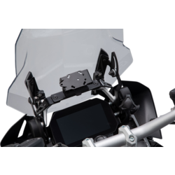 SW-Motech GPS Mount for Cockpit BMW R 1200 GS/A ('13-'18)/R 1250 GS/A ('19-'22) | Black