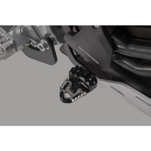 SW-Motech Bremspedalverlängerung Yamaha Tenere 700 ('19-'20)/('21+) | Schwarzes Silber