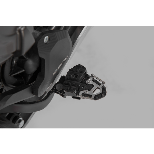 SW-Motech Rallonge de Pédale de Frein Yamaha Tenere 700 ('19-'20)/('21+) | Noir Argent