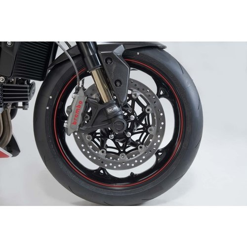 SW-Motech Jeu de Curseurs D'essieu Avant Yamaha Tenere 700 ('19+) | Le Noir