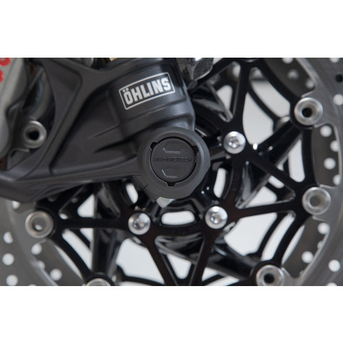 SW-Motech Jeu de Curseurs D'essieu Avant Yamaha Tenere 700 ('19+) | Le Noir