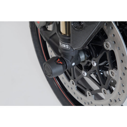 SW-Motech Jeu de Curseurs D'essieu Avant Yamaha Tenere 700 ('19+) | Le Noir