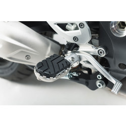 SW-Motech Fußrasten-Kit ION BMW F 750 GS/F 850 GS ('18+)/S 1000 XR ('15-'19) | Schwarzes Silber