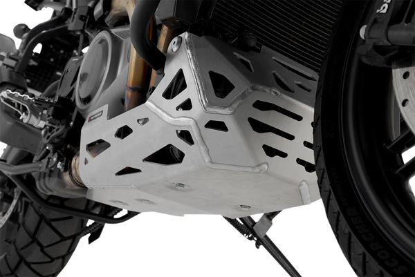 Protection Moteur SW-MOTECH Pour Honda VFR 1200 X Crosstourer - Aluminium 3 Mm, Argent Brossé - Montage D'origine