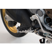 Poggiapiedi Evolution Honda CRF1000L Africa Twin/A Sport/CRF 1100 L | Argento Nero