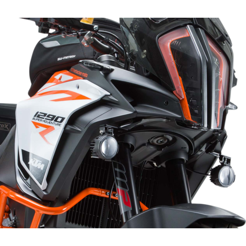 SW-Motech Kit Montaggio Luce KTM Super Adventure 1290 R/S ('17-'20) | Nero