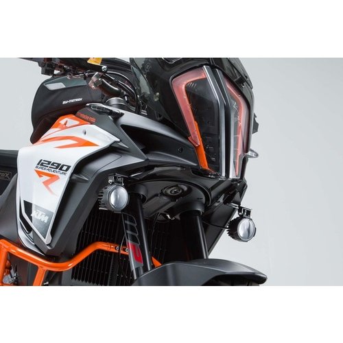 SW-Motech Kit de Montaje de Luces KTM Super Adventure 1290 R/S ('17-'20) | Negro