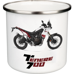Kedo Nostalgic Mug 300 ml Yamaha Ténéré 700 | White, Red