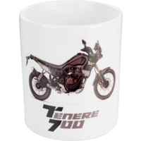 Porzellantasse 300 ml Yamaha Ténéré 700 | Schwarz