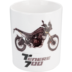 Kedo Porzellantasse 300 ml Yamaha Ténéré 700 | Schwarz