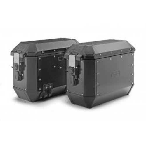 GIVI Monokey Alaska Side Cases 36L BMW/Honda/Suzuki/KTM/Harley-Davidson | Black