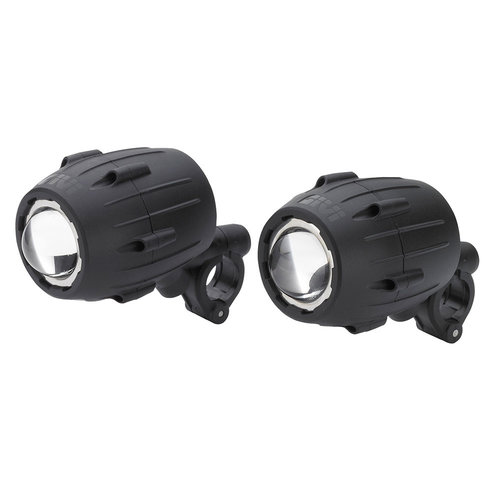 GIVI Juego de Faros Halógenos BMW/Honda/Suzuki/Yamaha/Harley-Davidson | Negro