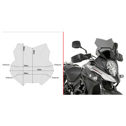 GIVI Cupolino Specifico Suzuki DL650 V-Strom ('17+) | Affumicato