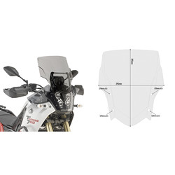 GIVI Cupolino Screen Yamaha Ténéré 700 ('19+) | Geräuchert