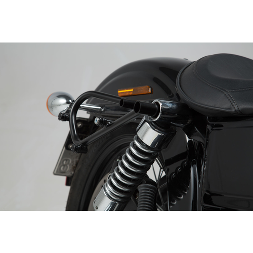 SW-Motech Legend Side Bag System LC Harley-Davidson FXDWG 1584 ('10-'12)/1690 ('12-'17) | Schwarz Braun