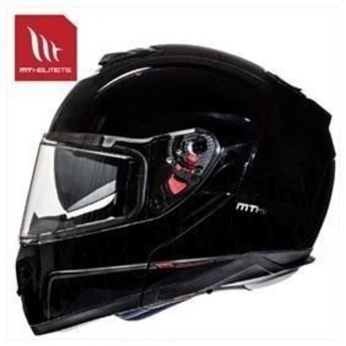 MT Helmets ATOM Transcend SV Casco Modular Negro | (Elegir Tamaño)