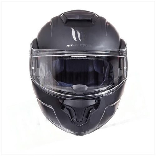 MT Helmets Casque Modulable ATOM Transcend SV Noir mat | (Choisir la Taille)