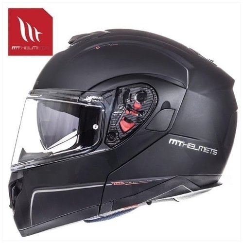 MT Helmets ATOM Transcend SV Flip-Up Helmet Matte Black | (Choose Size)