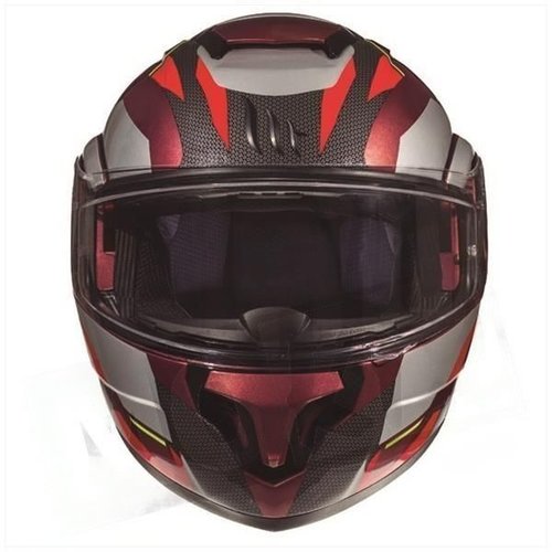 MT Helmets Casco Flip-Up ATOM Transcend SV Rosso | (Scegli la Taglia)