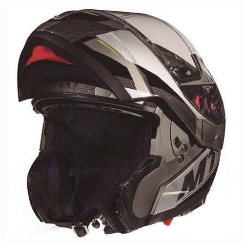 MT Helmets ATOM Transcend SV Opklaphelm Glanzend / Matgrijs | (Kies de Maat)