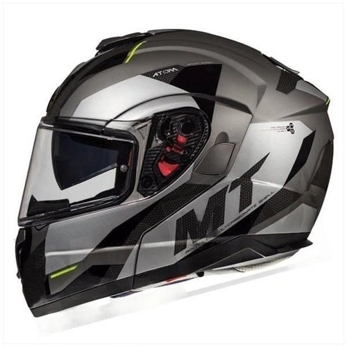 MT Helmets ATOM Transcend SV Flip-Up Helmet Gloss / Matte Grey | (Choose Size)