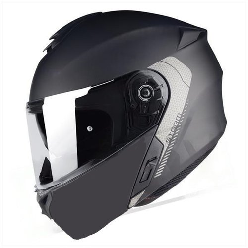 MT Helmets Casque Modulable Storm SV Noir Mat | (Choisir la Taille)