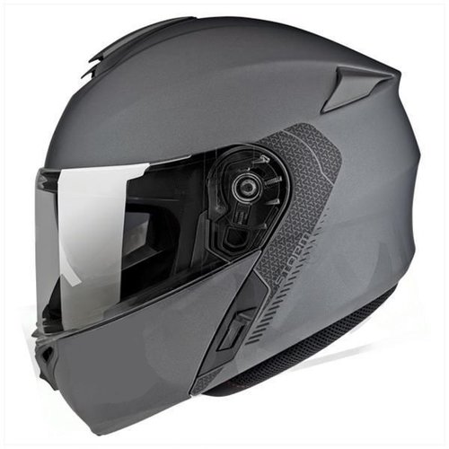 MT Helmets Casco Flip-Up Storm SV Titanio Opaco | (Scegli la Taglia)