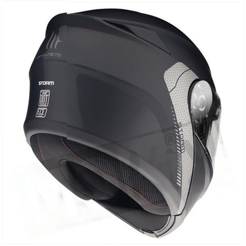 MT Helmets Storm SV Klapphelm Schwarz Glänzend | (Größe Auswählen)