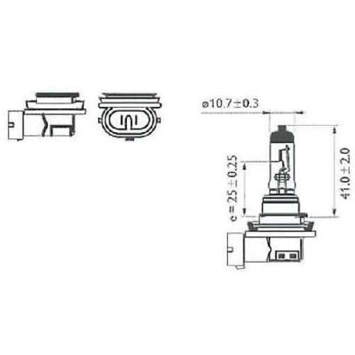 Philips Lampe 12V 35W H8 PGJ19-1 | 1 Stück