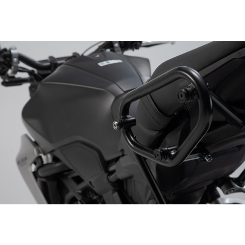 SW-Motech SLC Portapacchi Laterale Sinistro Honda CB 125 R ('18-'22)/CB 300 R ('18-'21) | Nero