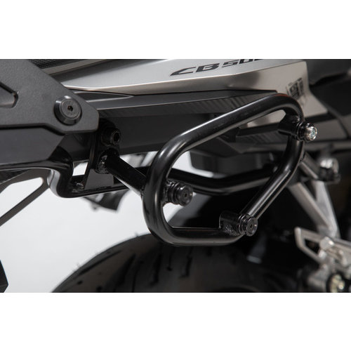 SW-Motech Portaequipajes Lateral SLC Izquierdo Honda CBR 500 R/CB 500 F ('19-'21) | Negro